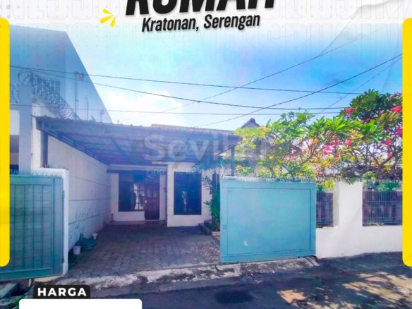 Rumah harga 3 M Luas 300 m2, dekat Raya Slamet Riyadi, Bank, dan Mall
