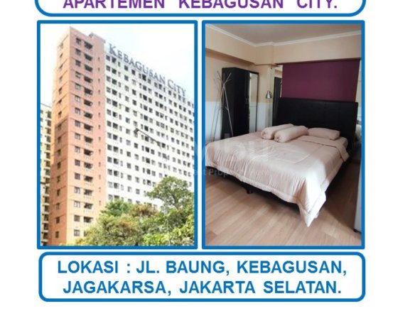 Jual Cepat Harga Spesial Apartemen Kebagusan City Tipe Studio full furnished di Jakarta Selatan