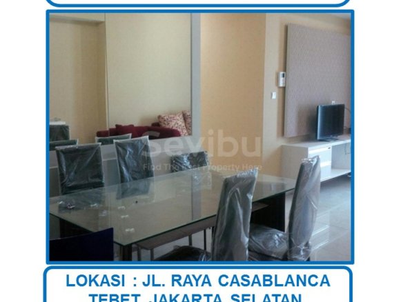 Jual Cepat Harga Spesial Apartemen Casa Grande Tipe 2+1 BR full furnished di Tebet, Jakarta Selatan.