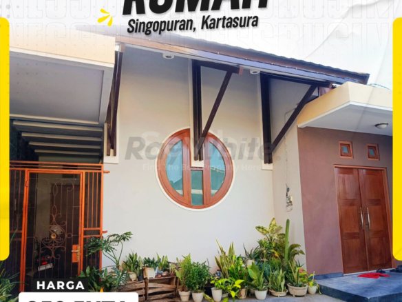 Rumah Cantik Modern Siap Huni di Singopuran Kartasura Sukoharjo