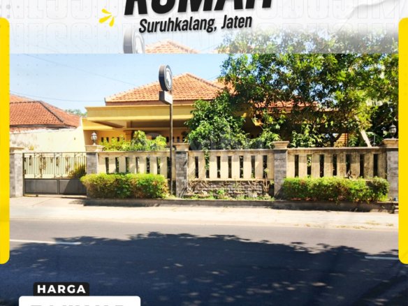 Rumah Luas Strategis Halaman Lapang Siap Huni di Suruhkalang Jaten