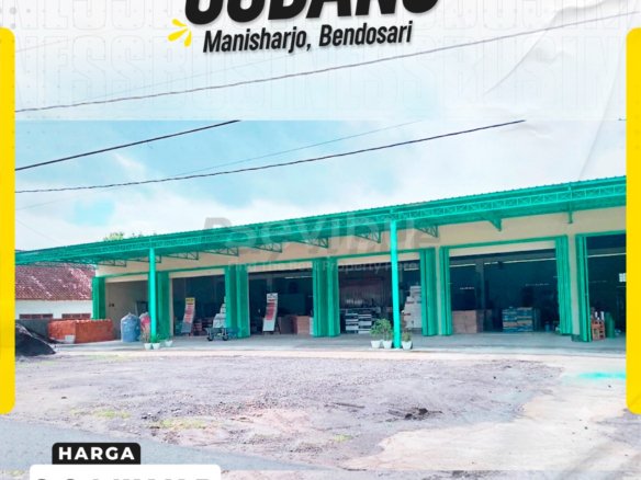 Gudang Super Luas Halaman Lapang Siap Pakai di Manisharjo Bendosari