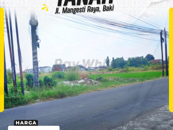 Dijual Luas 2575m² di jalan mangesti raya gentan