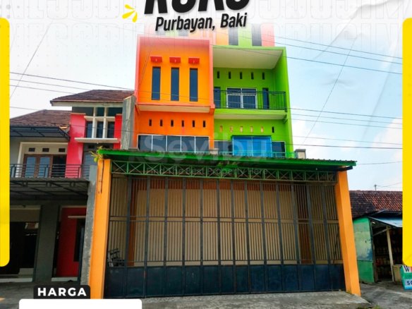 Disewakan Ruko Megah 3 LantaiHadap Selatan di Purbayan