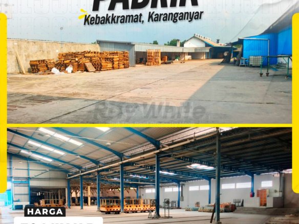 Dijual Pabrik/Gudang Kawasan Komersial di Kebakkramat