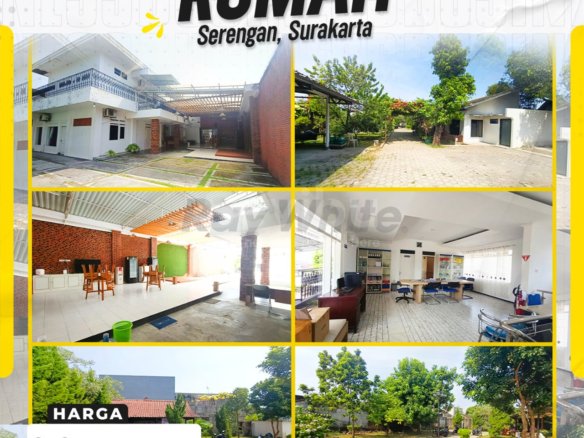Dijual Rumah Halaman Sangat Luas Istimewa Strategis Serengan Surakarta