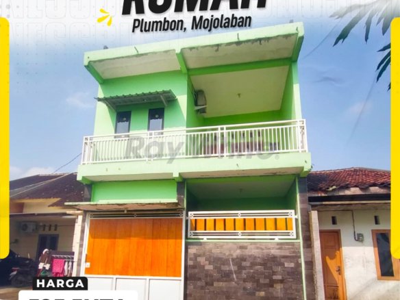 Rumah Minimalis Modern 2 Lantai Siap Huni di Plumbon Mojolaban