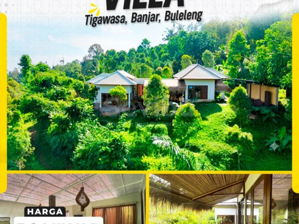 Villa Exquisite Full Furnished Pemandangan Alam Asri di Tigawasa bali