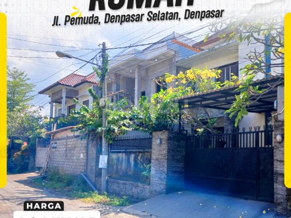 Rumah Mewah Modern Strategis Siap Huni di Jl. Pemuda Denpasar Selatan