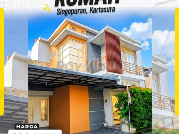 Rumah Minimalis Modern 2 Lantai di Mutiara Garden Residence Singopuran