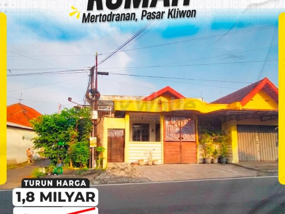 RUMAH KIOS 2 M, LUAS 136 M2, 3 KT, 2 KM, Lokasi Pojok, Raya PS Kliwon