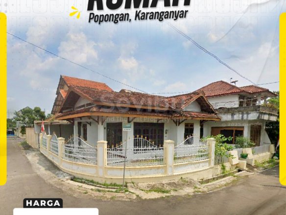 Rumah Hook Luas Strategis di Perumahan Pelita Popongan Karanganyar