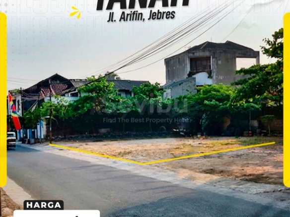 Tanah Komersial / Hunian Super Strategis Tepi Jl. Arifin Kepatihan Wetan jebres