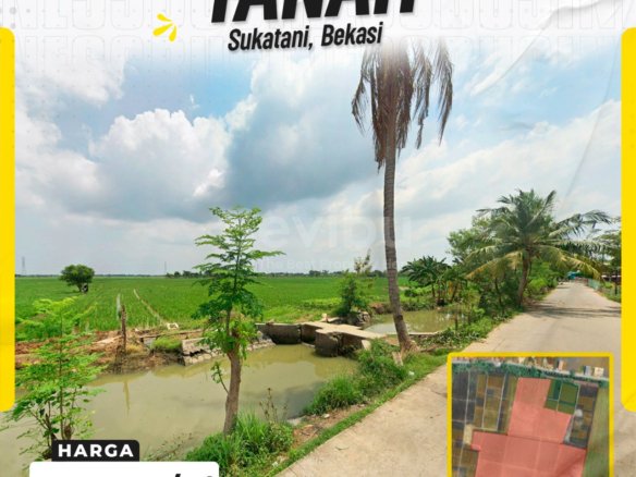 Tanah Super Luas 3,2 Hektar Strategis Dekat Exit Tol JTCC & Kawasan Industri di Sukatani Bekasi