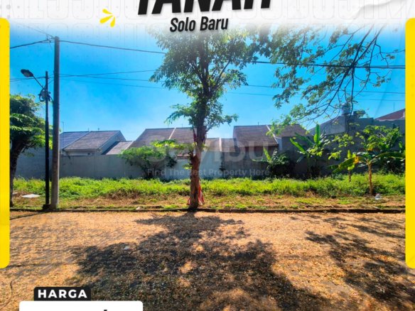 Tanah Siap Bangun Strategis Dalam Cluster Eksklusif di Solo Baru