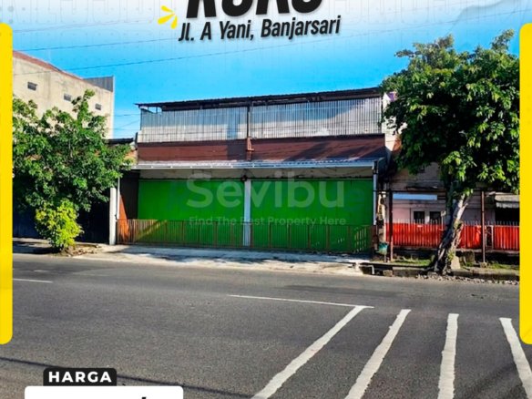 Sewa Ruko 2 Lantai Pinggir Jalan Raya Utama Ahmad Yani Banjarsari