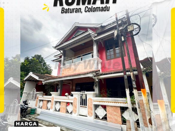 Rumah Megah 2 Lantai LD 12m Fajar Indah & UMS di Baturan Colomadu