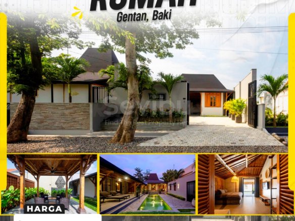 Rumah Mewah Konsep Villa Resort Fully Furnished + Kolam Renang Listrik