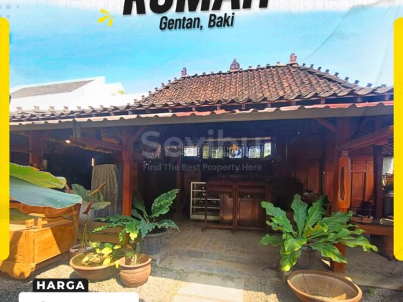 Rumah Traditional Ethnic Etnik Jawa / Limasan Hadap Utara di gentan