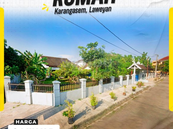 Rumah Mewah Asri LT 1000m² Halaman Super Luas Strategis Dekat UMS
