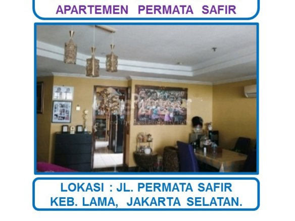 Jual Cepat Spesial Apartemen Permata Safir 3 BR semi furnished di Kebayoran Lama, Jakarta Selatan