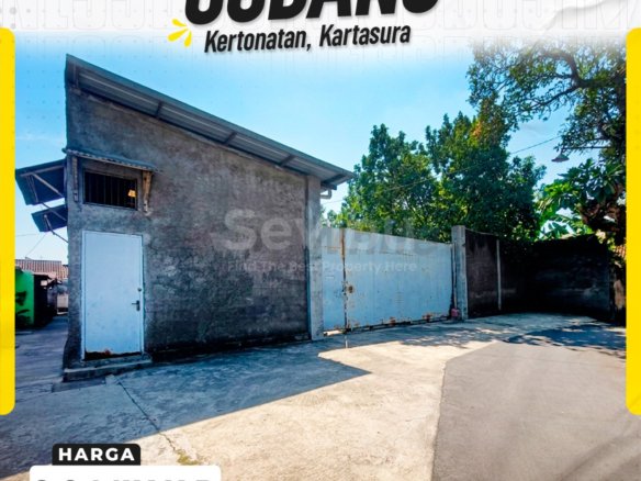 DIJUAL GUDANG LUAS & STRATEGIS DENGAN RUANG KANTOR DI KERTONATAN, KARTASURA