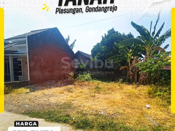 DIJUAL TANAH KAVLING SIAP BANGUN MURAH DI PLESUNGAN, GONDANGREJO, KARANGANYAR