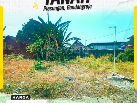 DIJUAL TANAH KAVLING SIAP BANGUN MURAH DI PLESUNGAN, GONDANGREJO, KARANGANYAR