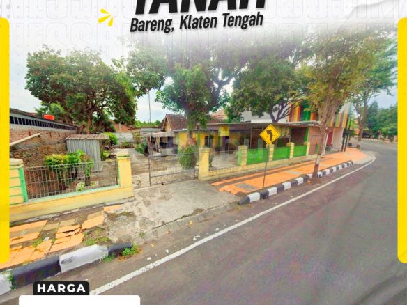 DIJUAL TANAH STRATEGIS DI BARENG, KLATEN TENGAH, KLATEN