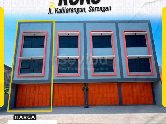 DIJUAL RUKO 3 LANTAI STRATEGIS DI JL. KALILARANGAN, SERENGAN, SURAKARTA