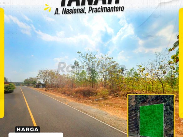 DIJUAL TANAH STRATEGIS AKSES KONTAINER DI JL. NASIONAL, PRACIMANTORO, WONOGIRI