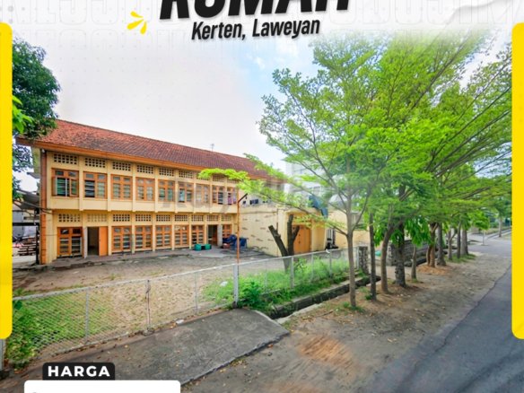 DIJUAL RUMAH / PROPERTI MEWAH HOOK LUAS 878 M² DI KERTEN, LAWEYAN, SURAKARTA