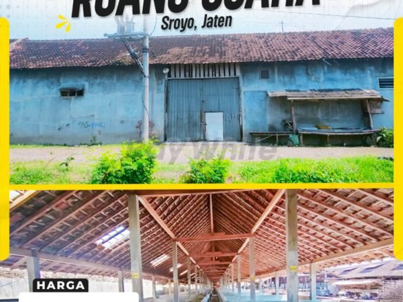 DIJUAL PROPERTI RUANG USAHA / KANDANG TERNAK Di SROYO, JATEN,