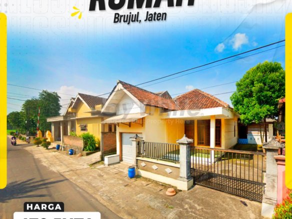 DIJUAL RUMAH LUAS & ASRI DI BRUJUL, JATEN, KARANGANYAR