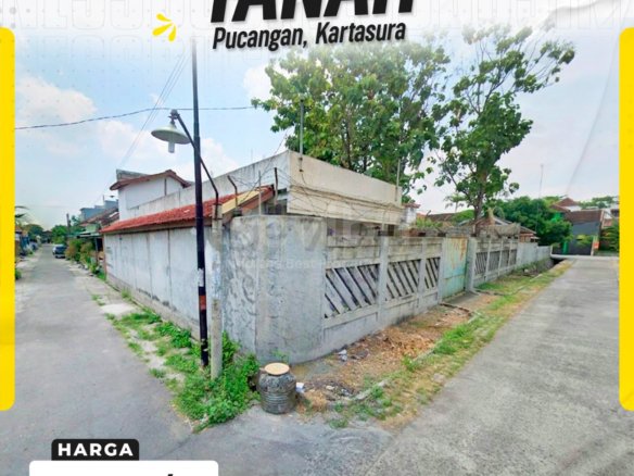 DIJUAL TANAH POJOK (HOOK) STRATEGIS DI PUCANGAN, KARTASURA, SUKOHARJO