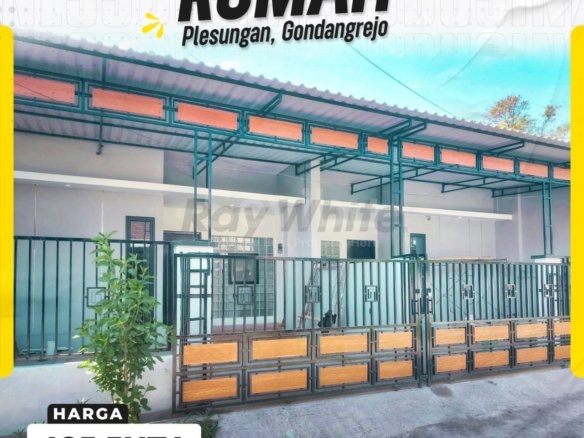 DIJUAL RUMAH MINIMALIS MODERN SIAP HUNI DI GRAHA PLESUNGAN, GONDANGREJO, KARANGANYAR