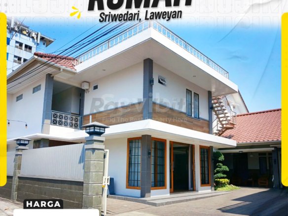 DIJUAL RUMAH MEWAH 2 LANTAI FULL FURNISHED DI SRIWEDARI, LAWEYAN, SURAKARTA