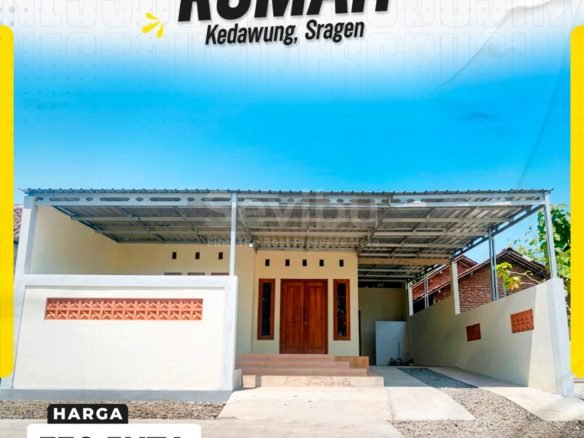 DIJUAL RUMAH MINIMALIS MODERN FULL BANGUNAN DI KAUMAN, BENDUNGAN, KEDAWUNG, SRAGEN