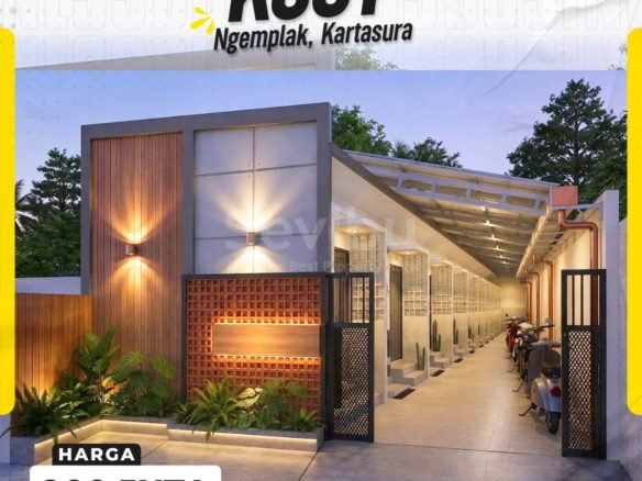 DIJUAL RUMAH KOST MINIMALIS MODERN INDUSTRIAL SIAP OPERASIONAL DI NGEMPLAK, KARTASURA