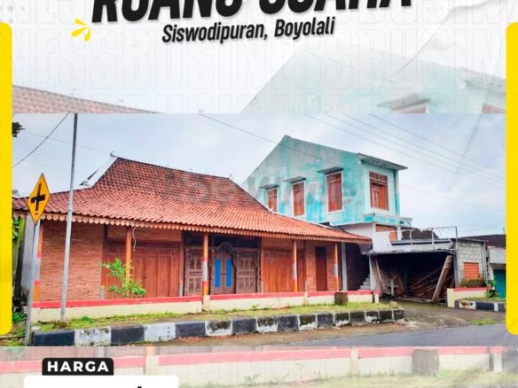 DISEWAKAN RUANG USAHA / RUMAH ETNIK JAWA 2 LANTAI SISWODIPURAN