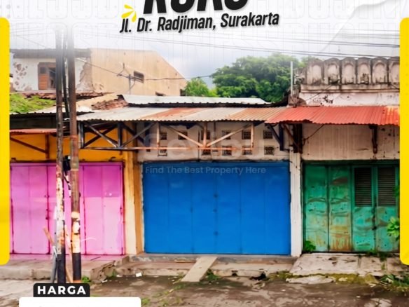 DIJUAL RUKO / TOKO KOMERSIAL STRATEGIS DI JL. DR. RADJIMAN Solo