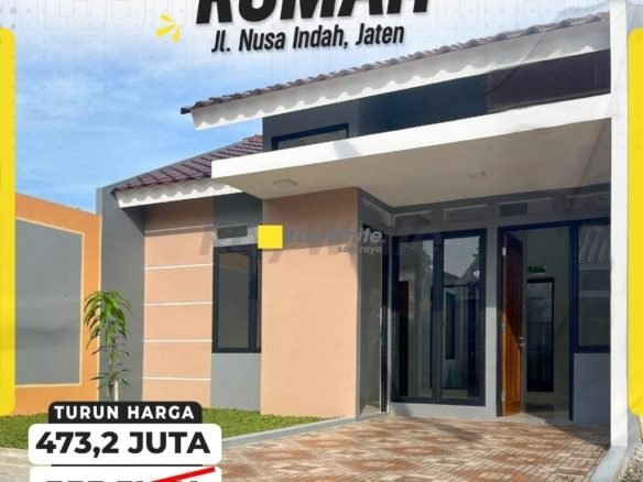Perumahan Baru di Jaten Karanganyar, Rumah Modern Minimalis