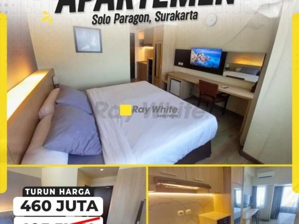 Studio Full Furnished di Solo Paragon, Lantai 16 View Kota Cantik