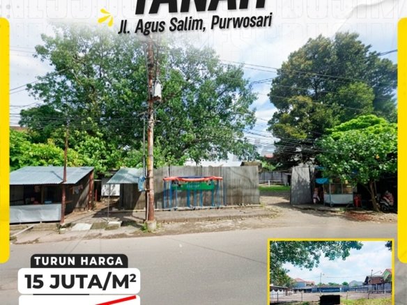 Dijual Tanah Komersial Raksasa di Jantung Kota Solo (Purwosari)