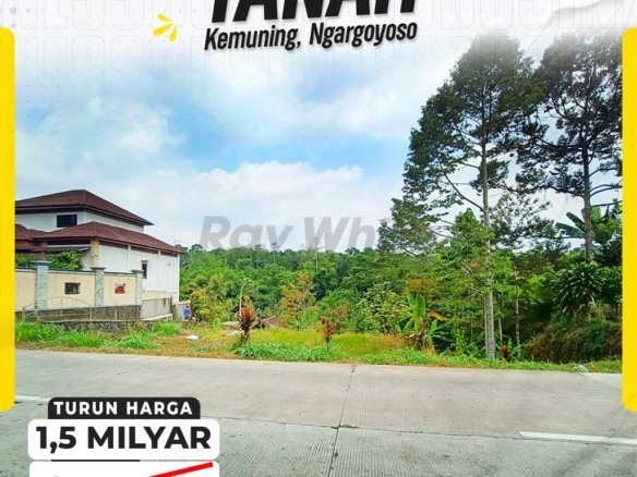 DIJUAL TANAH STRATEGIS DI KAWASAN WISATA KEMUNING, PUNTUKREJO, NGARGOYOSO, KARANGANYAR