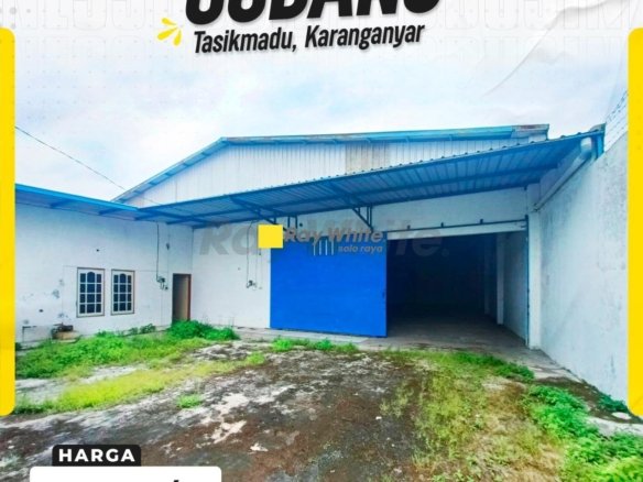 Disewakan Gudang Strategis Siap Pakai di Tasikmadu Karanganyar, Akses Truk Engkel