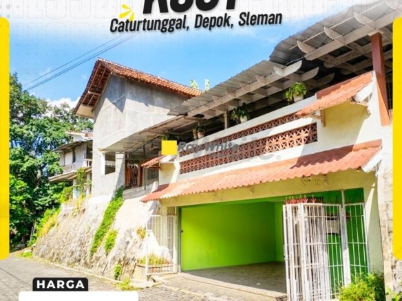 Rumah Kost Prospektif Luas LT 449m² Super Strategis Dekat Kampus UGM di Caturtunggal Depok Sleman