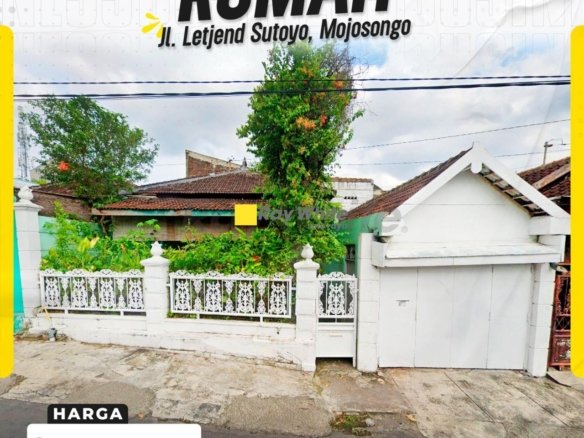 Rumah Strategis LT 259m² LD 8m Hadap Barat 5 KT 3 KM Listrik 1300W Air Sumur Tepi Jl. Letjend Sutoyo Mojosongo Jebres Surakarta (Dekat Kampus UNS & RS Dr. Oen)