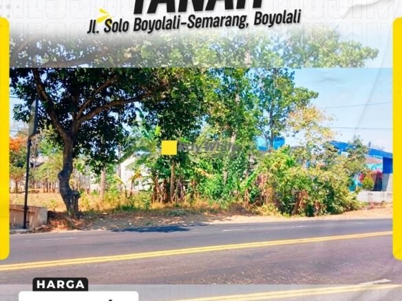 Dijual Tanah Strategis di Winong, Boyolali
