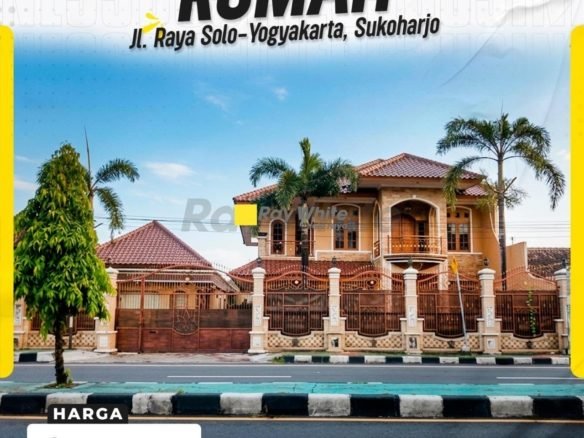 Dijual Rumah Strategis di ruas jalan raya solo – jogja, kab Sukoharjo